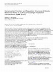 Research paper thumbnail of Conservation Priorities and Population Structure of Woody Medicinal Plants in an Area of Caatinga Vegetation (Pernambuco State, NE Brazil)