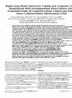 Research paper thumbnail of Rapid Assay Brain Natriuretic Peptide and Troponin I in Patients Hospitalized With Decompensated Heart Failure (from the Evaluation Study of Congestive Heart Failure and Pulmonary Artery Catheterization Effectiveness Trial)