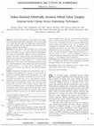 Research paper thumbnail of Video-assisted minimally invasive mitral valve surgery: external aortic clamp versus endoclamp techniques