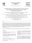 Research paper thumbnail of Combined analysis of the high sensitivity Fourier transform and ICLAS-VeCSEL absorption spectra of D2O between 8800 and 9520cm−1