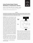 Research paper thumbnail of Using Perylene-Doped Polymer Nanotubes as Fluorescence Sensors