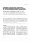 Research paper thumbnail of Mucoepidermoid carcinoma misdiagnosed as palatal odontogenic infection: an overview on the differential diagnosis of palatal lesions