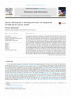 Research paper thumbnail of Factors affecting the e-learning outcomes: an integration of TAM and IS success model