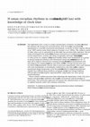 Research paper thumbnail of Human circadian rhythms in constant dim light (8 lux) with knowledge of clock time