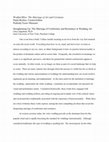 Research paper thumbnail of Straightening Up: The Marriage of Conformity and Resistance in Wedding Art