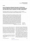 Research paper thumbnail of Murine Progesterone Receptor Expression in Proliferating Mammary Epithelial Cells During Normal Pubertal Development and Adult Estrous Cycle: Association with ER  and ER  Status