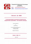 Research paper thumbnail of The globalization of the automotive First Tier Suppliers: an empirical study (In French)