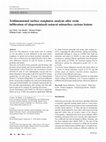 Research paper thumbnail of Tridimensional surface roughness analysis after resin infiltration of (deproteinized) natural subsurface carious lesions