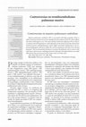 Research paper thumbnail of Controversias en tromboembolismo pulmonar masivo