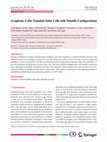 Research paper thumbnail of Graphene-CdSe nanobelt solar cells with tunable configurations