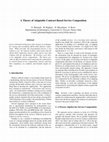 Research paper thumbnail of A Theory of Adaptable Contract-Based Service Composition