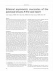 Research paper thumbnail of Bilateral asymmetric mucoceles of the paranasal sinuses: a first case report