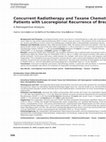 Research paper thumbnail of Concurrent Radiotherapy and Taxane Chemotherapy in Patients with Locoregional Recurrence of Breast Cancer