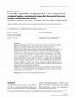 Research paper thumbnail of Tumour Fas ligand:Fas ratio greater than 1 is an independent marker of relative resistance to tamoxifen therapy in hormone receptor positive breast cancer