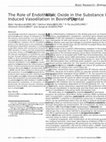 Research paper thumbnail of The Role of Endothelial Nitric Oxide in the Substance P Induced Vasodilation in Bovine Dental Pulp