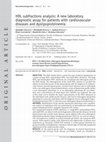 Research paper thumbnail of HDL subfractions analysis: a new laboratory diagnostic assay for patients with cardiovascular diseases and dyslipoproteinemia