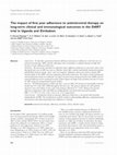 Research paper thumbnail of The impact of first year adherence to antiretroviral therapy on long-term clinical and immunological outcomes in the DART trial in Uganda and Zimbabwe