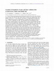 Research paper thumbnail of Locations of boundaries of outer and inner radiation belts as observed by Cluster and Double Star