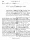 Research paper thumbnail of Experimental Evidence for the Interface Interaction in Ag/C 60 Nanocomposite Catalyst and Its Crucial Influence on Catalytic Performance