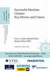 Research paper thumbnail of Successful Maritime Clusters: Key Drivers and Criteria