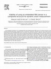 Research paper thumbnail of Viability of using an embedded FBG sensor in a composite structure for dynamic strain measurement