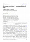 Research paper thumbnail of Brownian motion in a modulated optical trap