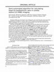 Research paper thumbnail of Semi-automated algorithm for calculating heart-to-mediastinum ratio in cardiac Iodine-123 MIBG imaging