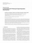 Research paper thumbnail of Locally Adaptive DCT Filtering for Signal-Dependent Noise Removal