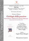 Research paper thumbnail of presentazione "Fisiologia della passione". Bologna, 12 aprile 2016