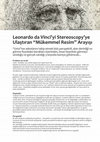 Research paper thumbnail of Leonardo da Vinci'yi Stereoscopy'ye Ulaştıran " Mükemmel Resim " Arayışı