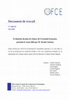 Research paper thumbnail of Evaluation du plan de relance de l’economie francaise,presente le 4 mai 2004 par M. Nicolas Sarkozy