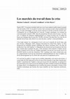 Research paper thumbnail of Les marchés du travail dans la crise