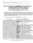 Research paper thumbnail of Rate of Generation of Ions H+ and OH− at the Ion-Exchange Membrane/Dilute Solution Interface as a Function of the Current Density