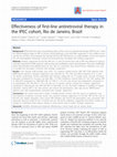 Research paper thumbnail of Effectiveness of first-line antiretroviral therapy in the IPEC cohort, Rio de Janeiro, Brazil