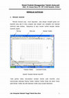 Research paper thumbnail of Modul Praktek Menggambar Teknik (Autocad) MEMULAI AUTOCAD