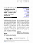 Research paper thumbnail of An analysis of retention and motivation based on the MOOC ‘Découvrir la science politique’