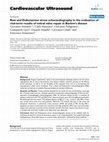 Research paper thumbnail of Rest and Dobutamine stress echocardiography in the evaluation of mid-term results of mitral valve repair in Barlow's disease