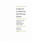 Research paper thumbnail of Codes of Conduct in the Private