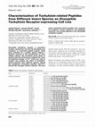 Research paper thumbnail of Characterization of Tachykinin-related Peptides from Different Insect Species on Drosophila Tachykinin Receptor-expressing Cell Line