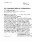 Research paper thumbnail of Role of LTD 4 in the Regulatory Volume Decrease Response in Ehrlich Ascites Tumor Cells