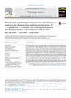 Research paper thumbnail of Reproductive and developmental outcomes, and influence on maternal and offspring tissue mineral concentrations, of (−)-epicatechin, (+)-catechin, and rutin ingestion prior to, and during pregnancy and lactation in C57BL/6J mice