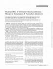 Research paper thumbnail of Moderate Effect of Artemisinin‐Based Combination Therapy on Transmission of Plasmodium falciparum