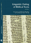 Research paper thumbnail of 2008a Young Rezetko Ehrensvärd Linguistic Dating of Biblical Texts Volume 1 Front Matters