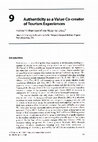 Research paper thumbnail of Ramkissoon, H. & Uysal, M. Authenticity as a value co-creator of tourism experiences. In N. Prebensen, J. Chen, & M. Uysal (eds). Experience value in tourism. CABI.