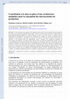 Research paper thumbnail of Contribution à la mise en place d'une architecture modulaire pour la conception des microsystèmes de production