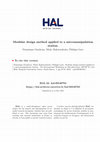 Research paper thumbnail of Modular design method applied to a micromanipulation station