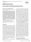 Research paper thumbnail of Local translation and directional steering in axons