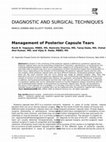 Research paper thumbnail of Management of Posterior Capsule Tears