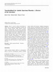 Research paper thumbnail of Neurofeedback for Autistic Spectrum Disorder: A Review of the Literature