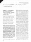 Research paper thumbnail of Assessment of QF-PCR as the First Approach in Prenatal Diagnosis